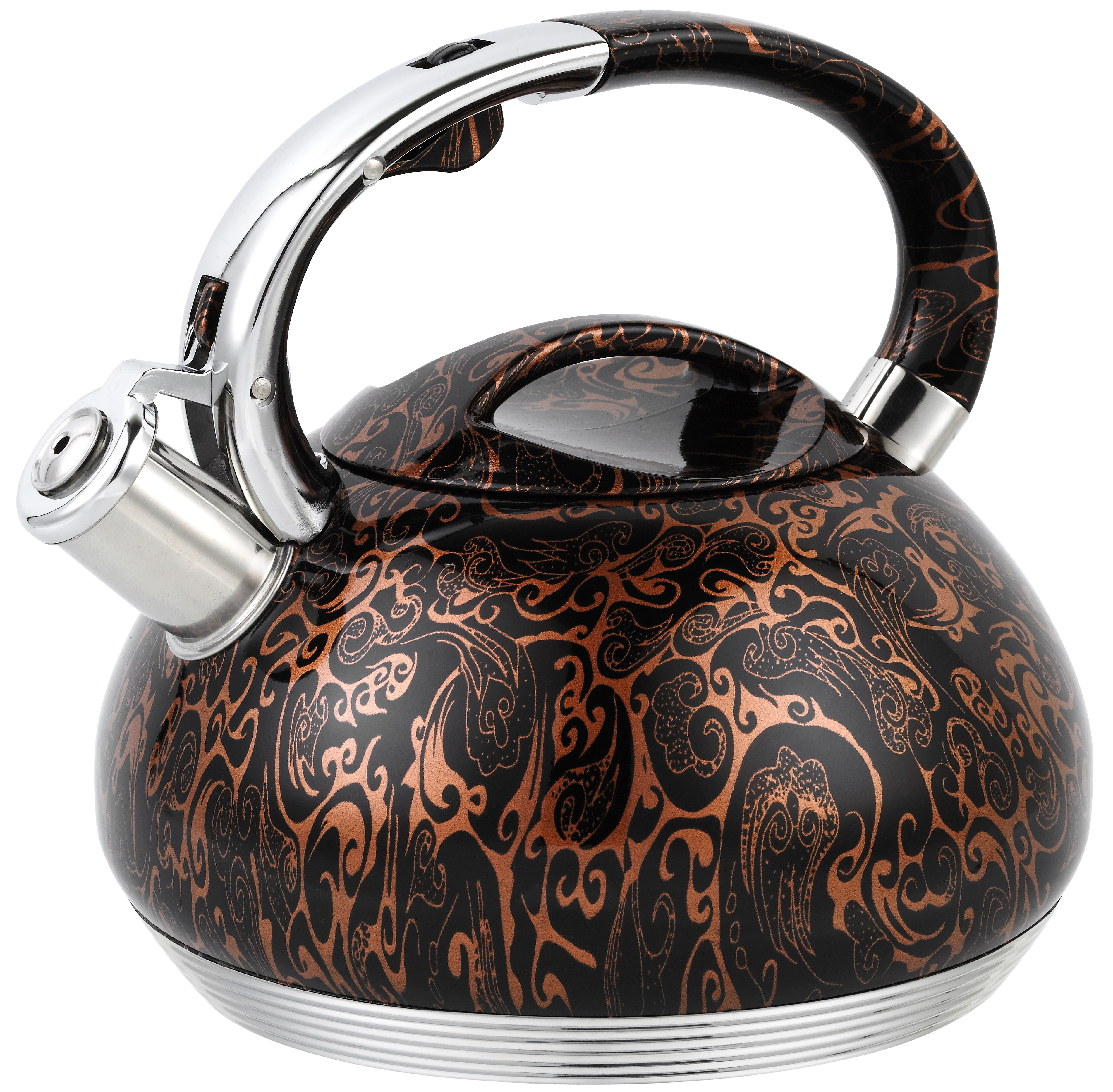 New Design Stainless Steel Whistling Water Kettle With Handle 3L
