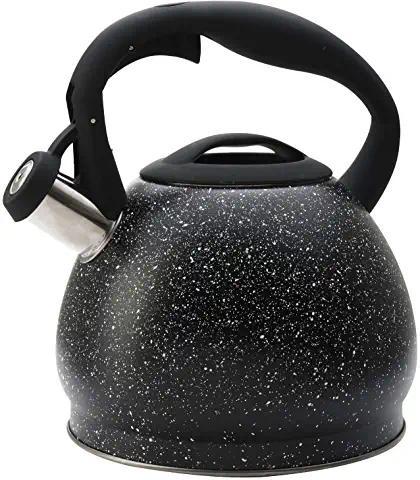 Big Capacity Whistling Kettle Stainless Steel Water Tea Kettle with Marble Coating